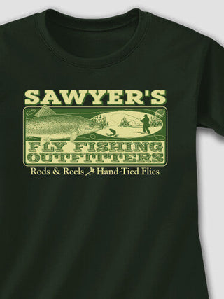 Fly Fishing : Adult Ladies Fitted T-Shirt