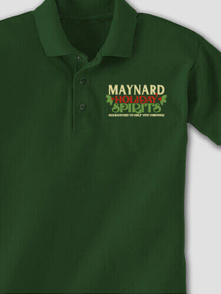 Holiday Spirits : Embroidered Polo Shirts