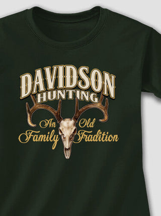 Hunting Family Tradition : Adult Ladies Fitted T-Shirt