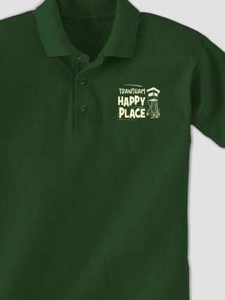 Hunting Happy Place : Embroidered Polo Shirts