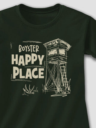 Hunting Happy Place : Adult Ladies Fitted T-Shirt
