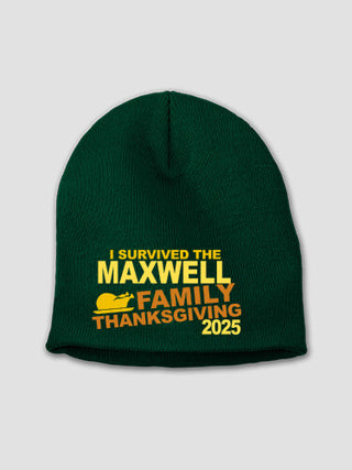I Survived Thanksgiving : Embroidered Beanies