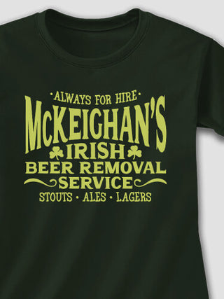 Irish Beer Removal Service : Printed T-Shirts