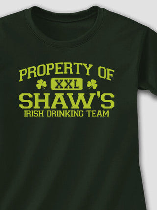 Irish Drinking Team : Adult Ladies Fitted T-Shirt