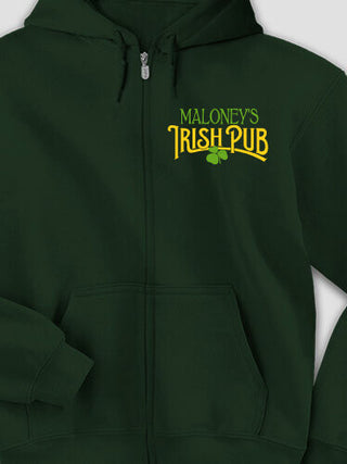 Irish Pub : Embroidered Zip Hoodies