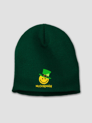 Irish Smiley : Embroidered Beanies