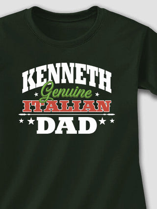 Italian Dad : Adult Ladies Fitted T-Shirt