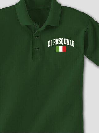 Italian Flag Varsity : Embroidered Polo Shirts