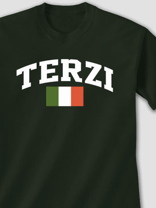 Italian Flag Varsity : Printed T-Shirts