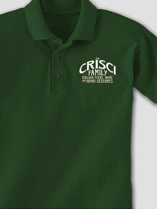 Italian Hand Gestures : Embroidered Polo Shirts