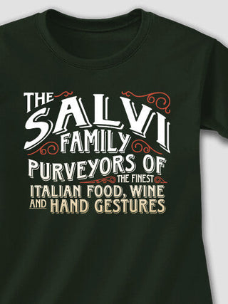 Italian Hand Gestures : Adult Ladies Fitted T-Shirt