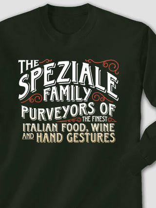 Italian Hand Gestures : Printed Long Sleeves