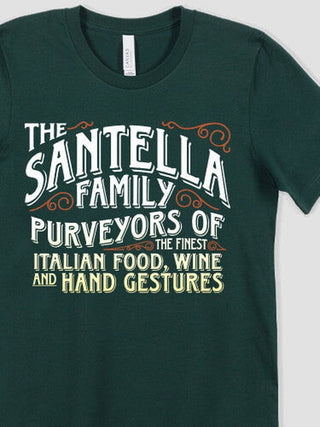 Italian Hand Gestures : Premium Printed T-Shirts