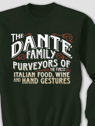 Italian Hand Gestures : Printed Sweatshirts