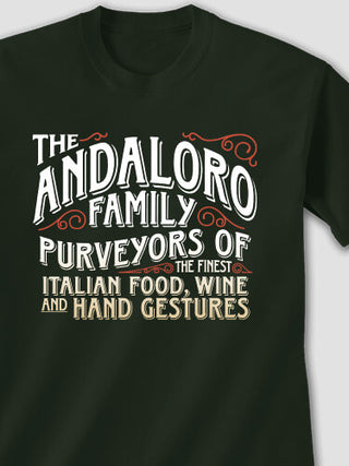 Italian Hand Gestures : Printed T-Shirts