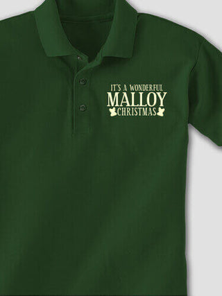 It's A Wonderful Christmas : Embroidered Polo Shirts