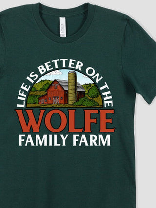 Life Is Better Farm : Premium Printed T-Shirts