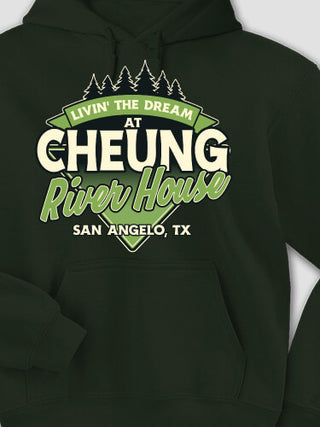 Livin' The Dream River House : Printed Hoodies