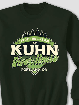Livin' The Dream River House : Printed Sweatshirts