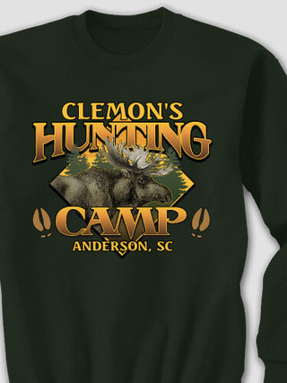 Moose Hunting Camp : Printed Sweatshirts
