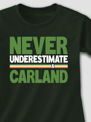 Never Underestimate Irish : Adult Ladies Fitted T-Shirt