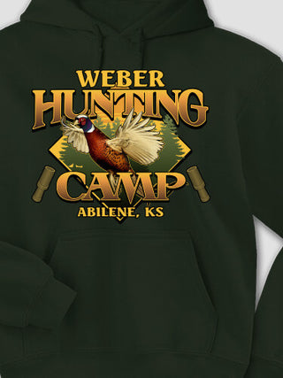 Pheasant Hunting Camp : Printed Hoodies