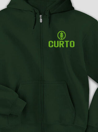 Pine Tree : Embroidered Zip Hoodies