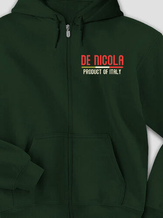 Product Of Italy : Embroidered Zip Hoodies