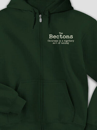 Togethery Holiday : Embroidered Zip Hoodies