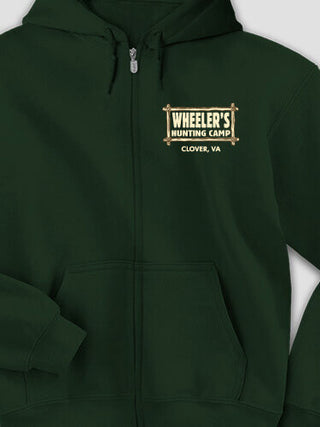 Vintage Hunting Camp : Embroidered Zip Hoodies