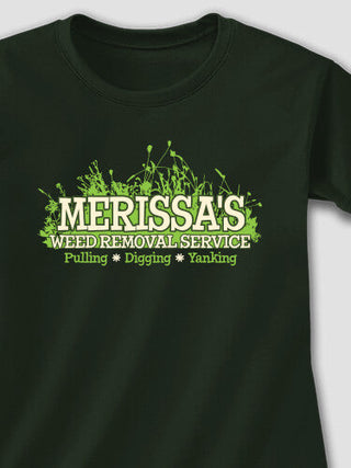 Weed Removal : Adult Ladies Fitted T-Shirt