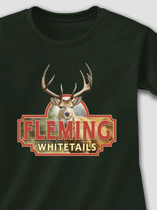 Whitetails : Adult Ladies Fitted T-Shirt
