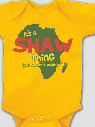 African American Thing : Printed Baby Bodysuits