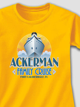 Family Cruise : Adult Ladies Fitted T-Shirt
