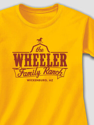 Family Ranch : Adult Ladies Fitted T-Shirt