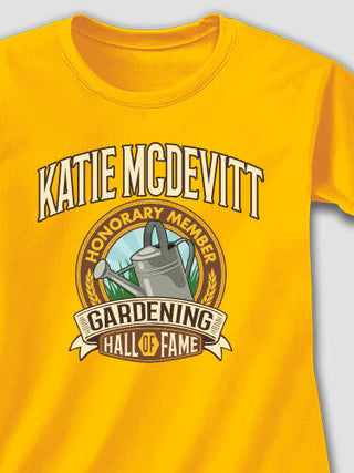 Gardening Hall Of Fame : Adult Ladies Fitted T-Shirt
