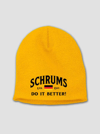 Germans Do It Better : Embroidered Beanies
