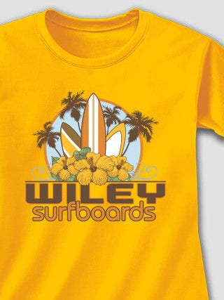 Surfboards : Adult Ladies Fitted T-Shirt