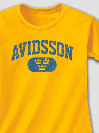 Swedish Varsity : Adult Ladies Fitted T-Shirt