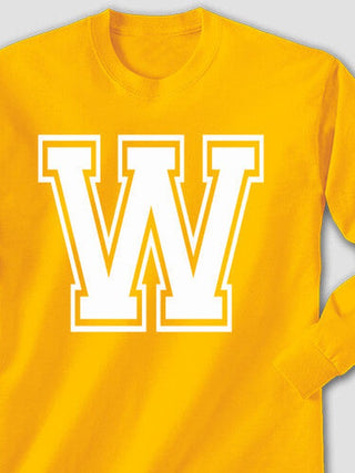 Varsity Letter : Printed Long Sleeves