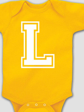 Varsity Letter : Printed Baby Bodysuits