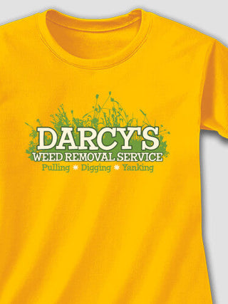 Weed Removal : Adult Ladies Fitted T-Shirt
