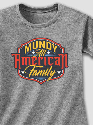 All-American Family : Adult Ladies Fitted T-Shirt