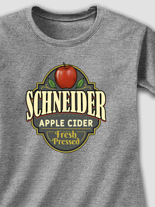 Apple Cider : Adult Ladies Fitted T-Shirt