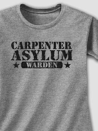 Asylum Warden : Adult Ladies Fitted T-Shirt