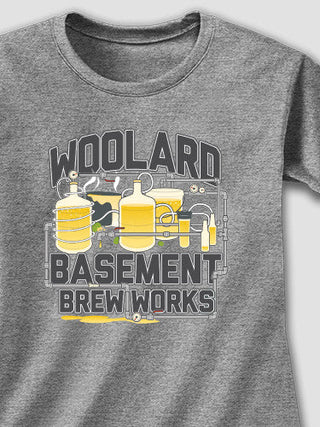 Basement Brew Works : Adult Ladies Fitted T-Shirt