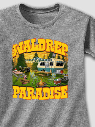Camper's Paradise : Adult Ladies Fitted T-Shirt