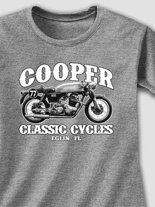 Classic Cycles : Adult Ladies Fitted T-Shirt