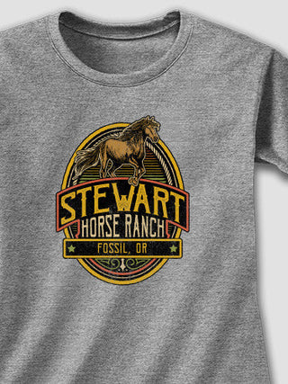 Classic Horse Ranch : Adult Ladies Fitted T-Shirt