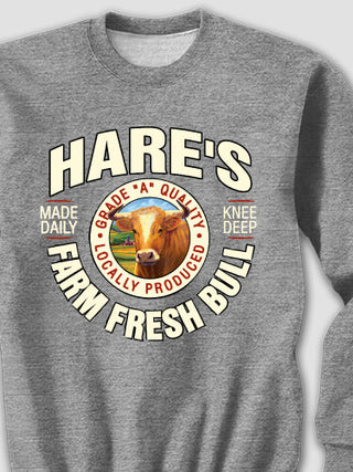 Farm Fresh Bull : Printed Sweatshirts